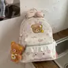 Mochila de Dibujos Animados Linda Transfronteriza para Mujer, Mochila de Viaje Ligera, Elegante y Versátil Bolso Escolar de Encaje para Estudiante