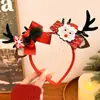 Acessórios de Cabelo de Natal Estilo Floresta Presépio Grampo de Cabelo Orelhas de Galho Fofas para Crianças Acessórios de Tiara Pequenos Grampos Acessórios de Cabelo