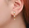 Amazon Comercio Exterior Conjunto de Pendientes de Circonita de Diseño Versátil de Gama Alta Joyería para Orejas de Fiesta Regalos al por Mayor para Mujeres