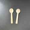 Cuchara desechable de 10 cm empaque individual vajilla de madera biodegradable cuchara de madera desechable juego de cuatro piezas de cuchillo, tenedor y cuchara