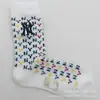Nuevos Calcetines Bordados con Letra Ny de Estilo Coreano para Hombres y Mujeres, de Caña Alta, Calcetines Modernos para Todas las Estaciones, Calcetines Deportivos Versátiles para Parejas