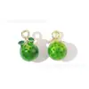 Granada Fresa Sandía Cereza Joyería de Frutas Estéreo Accesorios Colgante de Aleación DIY Colgante de Cadena para Teléfono Móvil Hecho a Mano
