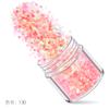 Juego de 12 lentejuelas con purpurina y polvo láser degradado para decoración de uñas con diseño de explosiones transfronterizas en color rosa