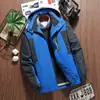 Modelo Nuevo Otoño/Invierno 2026 Chaqueta con Capucha Desmontable Forrada de Polar Resistente al Viento Impermeable Duradera Abrigo para Senderismo al Aire Libre Tallas Grandes