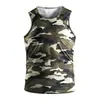 Camiseta sin mangas de verano para hombre transfronteriza, Camiseta de camuflaje agradable para la piel y cómoda, Chaleco de cuello redondo, Estilo fino, Deportes al aire libre, Ocio, Transpirable