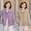 Grulla de Almohada Blanca Moda Mamá Ropa de Abrigo de Primavera Casual Elegante 2026 Nuevo Personas de Mediana Edad y Mayores Primavera y Otoño Ligero Versátil