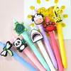 Clip para bolígrafo de goma blanda de PVC, dibujos animados, DIY, personalizado, accesorios de animales pequeños, bolígrafo de bola desmontable, clip para bolígrafo de gel, hebilla decorativa