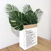 Folhas Artificiais de Plantas Verdes Estilo Coreano para Sala de Estar Decoração Criativa Planta de Folha Grande Adereços de Fotografia, Enviado no 212º Dia
