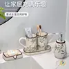 Botella dispensadora de cerámica para viento usada, tipo bomba, botella vacía, botella de desinfectante de manos, baño de lujo ligero, dispensador de plato de loción para platos