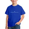Camiseta Popular de Manga Corta con Estampado de Letras Transfronterizo para Hombres, Mujeres y Niños, Top de Marca Moderna Streetwear Deportivo de Algodón Puro, Ropa Infantil Moderna Estilo Ins para Estudiantes