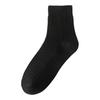 Meias Masculinas Primavera & Outono Algodão Fino Ponto Duplo Cor Lisa Meia de Cano Médio Meias Business Casual Respirável Versátil Meia de Cano Curto Masculina