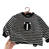 Sudadera para Niños Bangcheng 2026 Otoño Nueva Rayas de Dibujos Animados para Niños Suéter Ropa de Bebé Primavera y Otoño Moda al por Mayor