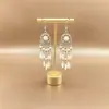 Pendientes Coloridos de Estilo Étnico Retro Acrílico Forma de Gota Borla Bohemia Pendientes Largos Accesorios de Viaje de Yunnan