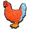 Amuletos para Zapatos de Madera de Gallo de Dibujos Animados Transfronterizos Accesorios para Zapatos de Gallina Jardín Hebilla Decorativa Suave de Goma PVC DIY Amazon