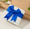 Caixa de Joias Minimalista, Caixa de Presente para Anel, Colar e Brinco, Nova Caixa Popular de Embalagem para Joias com Laço