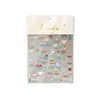 Pegatinas Tomoni para Uñas con Relieve Populares Lindas Europeas y Americanas Ultra-Delgadas Sin Rastro Pegatinas para Uñas Pegatinas de Material de Palabras de Color