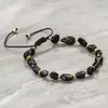 2026 Nuevo Pulsera Cruzada Casual de Piedra y Cristal Multicolor, Accesorio Unisex Versátil, Suministro al por Mayor