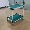 Carrito de Vuelco Antiestático de Tubería Lean Banco de Trabajo de Taller de Materiales Multicapa Carrito de Mano Móvil Experimental, Fijo Multifuncional,