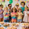 Óculos de Papel Temáticos de Veículo de Construção Mais Vendidos no Exterior, Óculos Amarelos de Veículo de Construção, Decoração de Festa, Adereços para Fotos