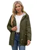 2025 Estilo Nuevo Europeo y Americano Impermeable de Manga Larga Longitud Media Cortavientos Impermeable con Capucha para Mujer Ropa para Mujer de Talla Grande Transfronteriza con Rayas