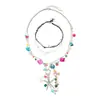 Collar Metálico Imitación Perla Corazón Estrella de Mar Concha Europeo y Americano, Collar Personalizado Estilo Vacaciones Dopamina de Gama Alta para Mujeres