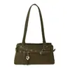 Bolso Boston Casual Simple Estilo Coreano para Llevar a Mano para Mujer 2025 Invierno Nuevo Estilo de Alta Gama Estilo Extranjero Bolso de Hombro Único