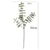 Flor Artificial Ins Hoja de Eucalipto de 3 Puntas Planta Artificial Hoja de Dinero Accesorios para Fotos Decoración Decoración del Hogar Accesorios para Fotos