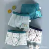 Roupa Íntima Masculina, Algodão Puro, para Crianças Maiores, Algodão Puro, para Meninos do Ensino Fundamental e Médio, Classe A, Boxer Antibacteriano com Design de Desenho Animado, Personalizável