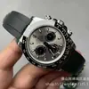 AliExpress Yu Wenle Ditong Acero Platino Di Panda Di 7750 Reloj Mecánico GD Factory Reloj para Hombre Correa Comercio Exterior