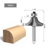 Cortador de ângulo redondo para carpintaria Fresa para carpintaria Cortador de entalhe Máquina de corte Cabeça de corte R Cortador de chanfro Máquina de gravação Cortador de gongo