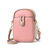 Bolsa feminina de contraste de alta aparência, estilo coreano, cor doce fresca, combinando cores, bolsa de ombro simples, bolsa de telefone crossbody