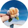 Flores Pompones de Venta Caliente Transfronterizas, Flores de Cinco Pétalos, Flores de Hilo Tejidas a Crochet a Mano, Accesorios de Ropa DIY, Accesorios para Zapatos, Sombreros y Bolsas