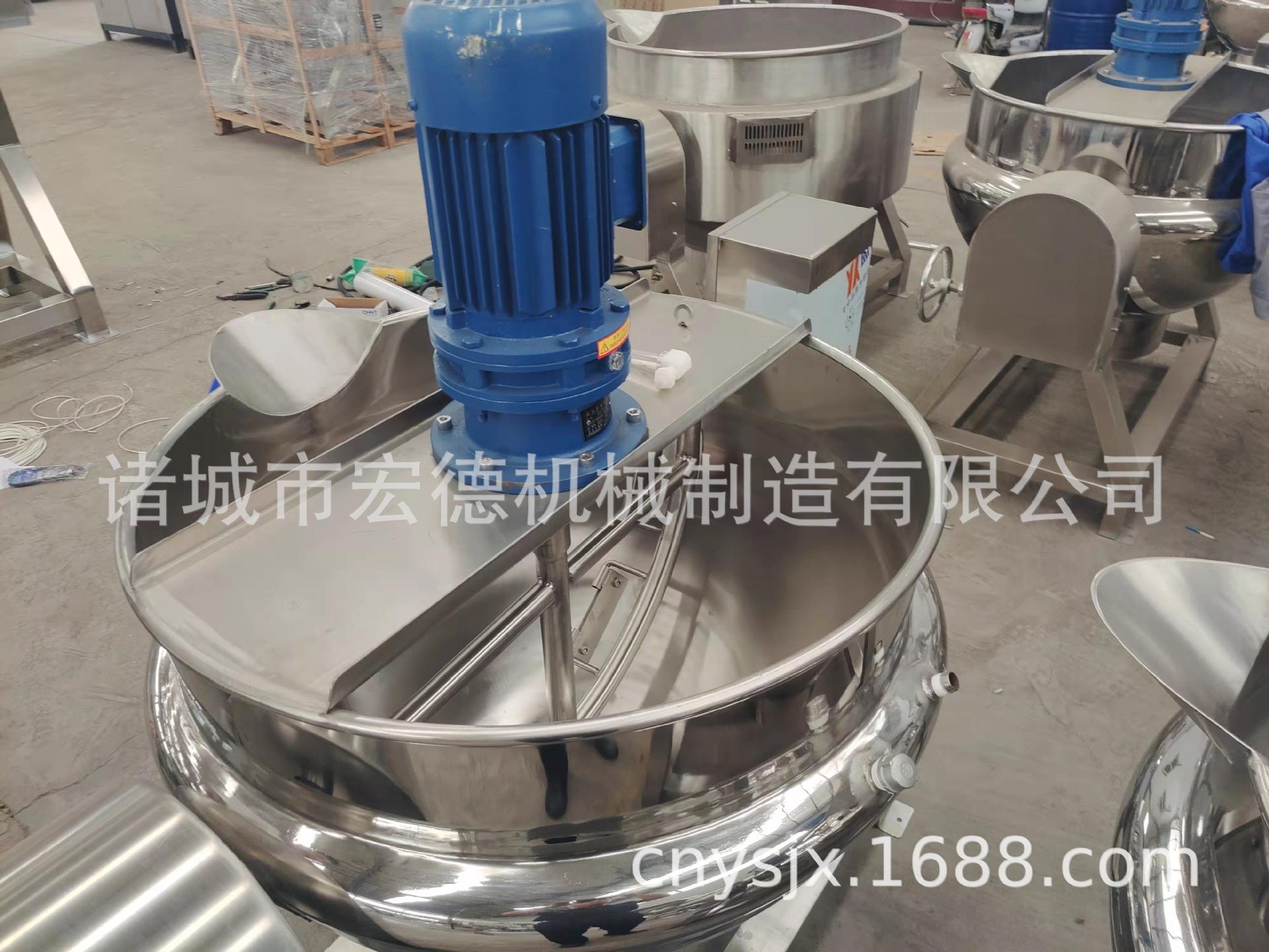 可倾斜电加热刮底搅拌夹层锅