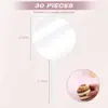 Adorno Acrílico para Pastel de 5 Pulgadas Redondo Transparente DIY Decoración de Pastel de Cumpleaños Personalizado Decoración para Boda