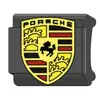 2026 Transfronterizo Nuevo Acero Inoxidable Negro Pistola Pulsera Modular Italiana para Hombres y Mujeres Accesorios DIY con Logo de Coche Retro