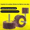 Com alça rotor cabeça de moagem mil rotor cem rotor roda de polimento pano de esmeril cabeça de moagem pele de lixa com alça roda de página saída de fábrica