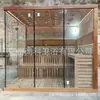 Habitación de Sauna Seca de Vapor Infrarrojo Lejano para el Hogar de Lujo Habitación de Ondas de Luz Caja de Vapor Sudoración a Temperatura Constante Decoración de Salón de Belleza y Desintoxicación Habitación de Sauna