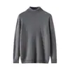 Suéter de Cachemir Puro de Lujo de Gama Alta Baicai Rong Otoño/Invierno 2026 para Hombre con Cuello Alto Suéter de Cachemir Tejido