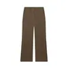Comercio Exterior Europeo y Americano Otoño Nuevo Pantalones Casuales para Mujer para Trabajar Ajustados Versátiles de Cintura Alta