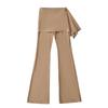 RY2502-25 Nuevo Estilo Coreano de Principios de Primavera Falda tipo Refugio Falso de Dos Piezas Pantalones de Yoga Levanta Glúteos Micro-acampanados Pantalones de Fitness Pantalones Casuales