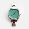 Reloj Pulsera Modular de Venta Caliente Estilo Europeo y Americano para Mujer, Reloj de Cuarzo al por Mayor, Correa de Reloj Versátil DIY Cuadrada Pequeña Plateada Colorida