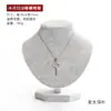 Loja de Joias Loja de Ouro Suporte de Exibição de Joias Colar de Pérolas de Ouro Puro Prata Esterlina Modelo de Pescoço Joias Chen Mai Taibo