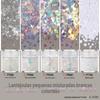 1mm + 2mm + 3mm nail art lantejoulas pequenas misturadas glitter em fita pó de glitter usar nail flow material de linho pacote kg