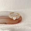 Anillo de perla de conejo con diseño de nicho para mujer, estilo Hepburn, moderno, elegante, de celebridades de Internet, combinable, de alta gama, abierto.
