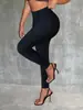 Leggings Cruzados Amazon Temu Europeus e Americanos Populares de Cintura Alta Sexy Elásticos Atacado Roupas Femininas para Exportação