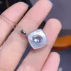 Collar de plata 925 con incrustaciones de aguamarina natural, joyería para mujer de lujo ligero y de alta gama, pulsera, collar, venta al por mayor, una generación de cabello