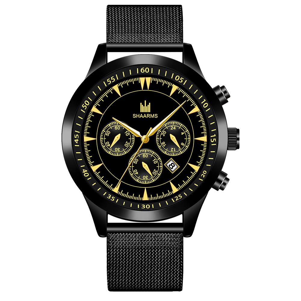 黑色网带黑壳黑面金针