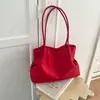 Bolsa tote de nylon estilo coreano, nicho, para mulheres, grande capacidade, novo design 2026, bolsa tipo balde leve, adequada para o dia a dia, bolsa de ombro feminina