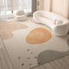 Alfombra de Sala de Estar de Lujo Ligero y Simple, Alfombra de Área Grande de Alta Gama para Sofá y Mesa de Centro, Felpudo Antideslizante, Manta para el Hogar, Dormitorio, Cabecera