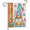 Venta caliente de Amazon Bandera de jardín de conejito y huevo de Pascua decoración de jardín bandera de vacaciones ventas directas de fábrica